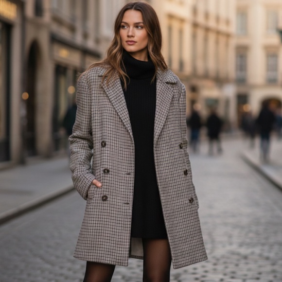 L'Academie Jackets & Blazers - L’Academie Claire Coat Double Breasted Town and Country Jacket XL